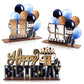 Lingteer Happy 11Th Birthday Gold Acrylic Table Topper Centerpieces Set - Cheers To Eleven Years Old Birthday 11Th Bday Party Gift Decorations.