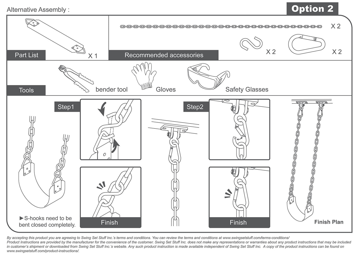 Swing Set Stuff Commercial Rubber Belt Seat with SSS Logo Sticker, Yellow