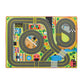Melissa & Doug Jumbo Roadway Activity Rug With 4 Wooden Traffic Signs (79 X 58 Inches)
