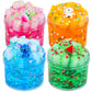 Dahioqhaj 4 Pack Jelly Cube Crunchy Slime Kit, Premade Jelly Clear Crunchy Slime For Girls & Boys, Super Soft Non-Sticky Cute Sludge Toy, Party Favor For Kids