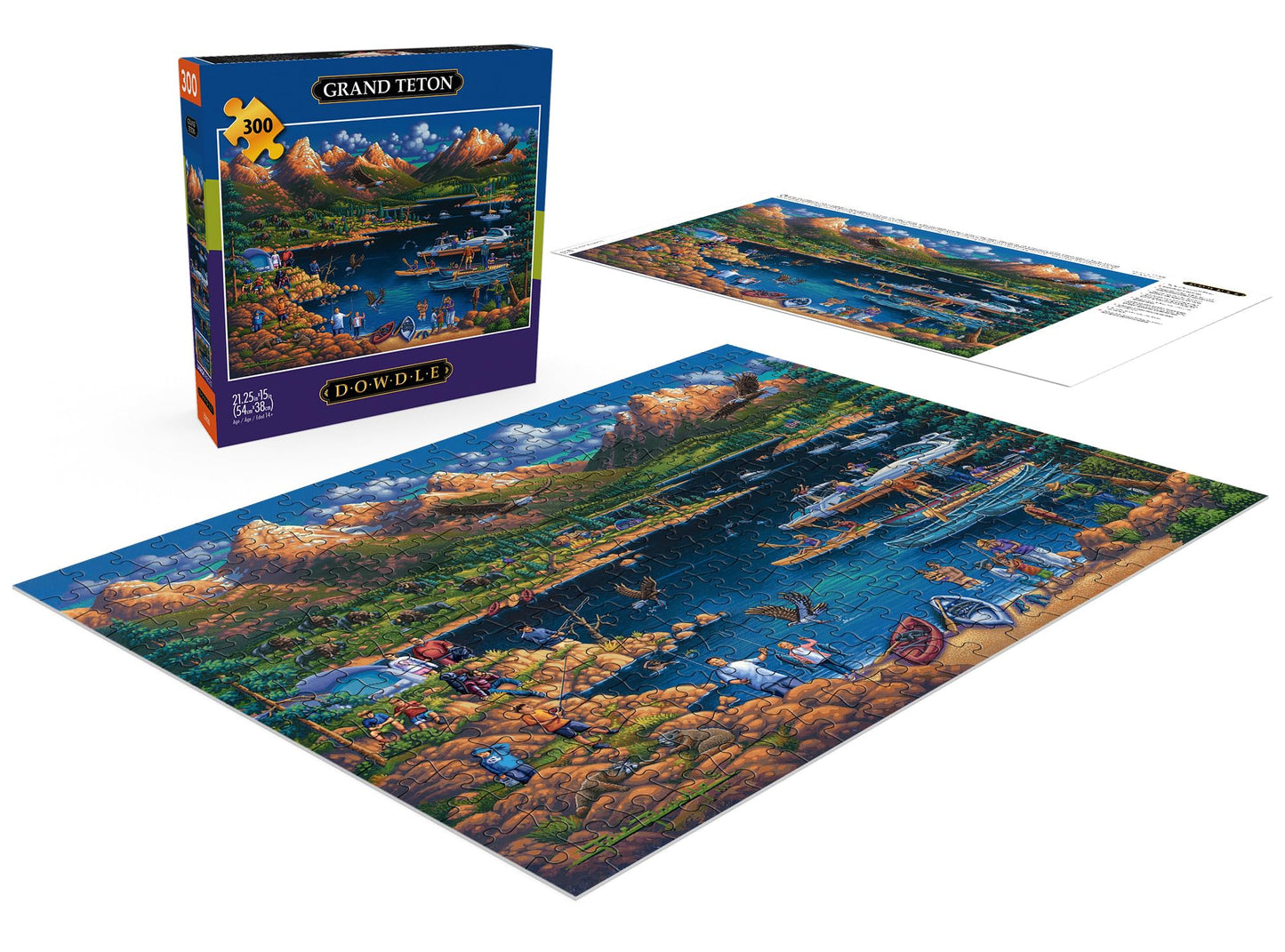 Buffalo Games - Eric Dowdle - Grand Teton - 300 Piece Jigsaw Puzzle For Adults -Challenging Puzzle Perfect For Game Nights - Finished Size Is 21.25 X 15.00