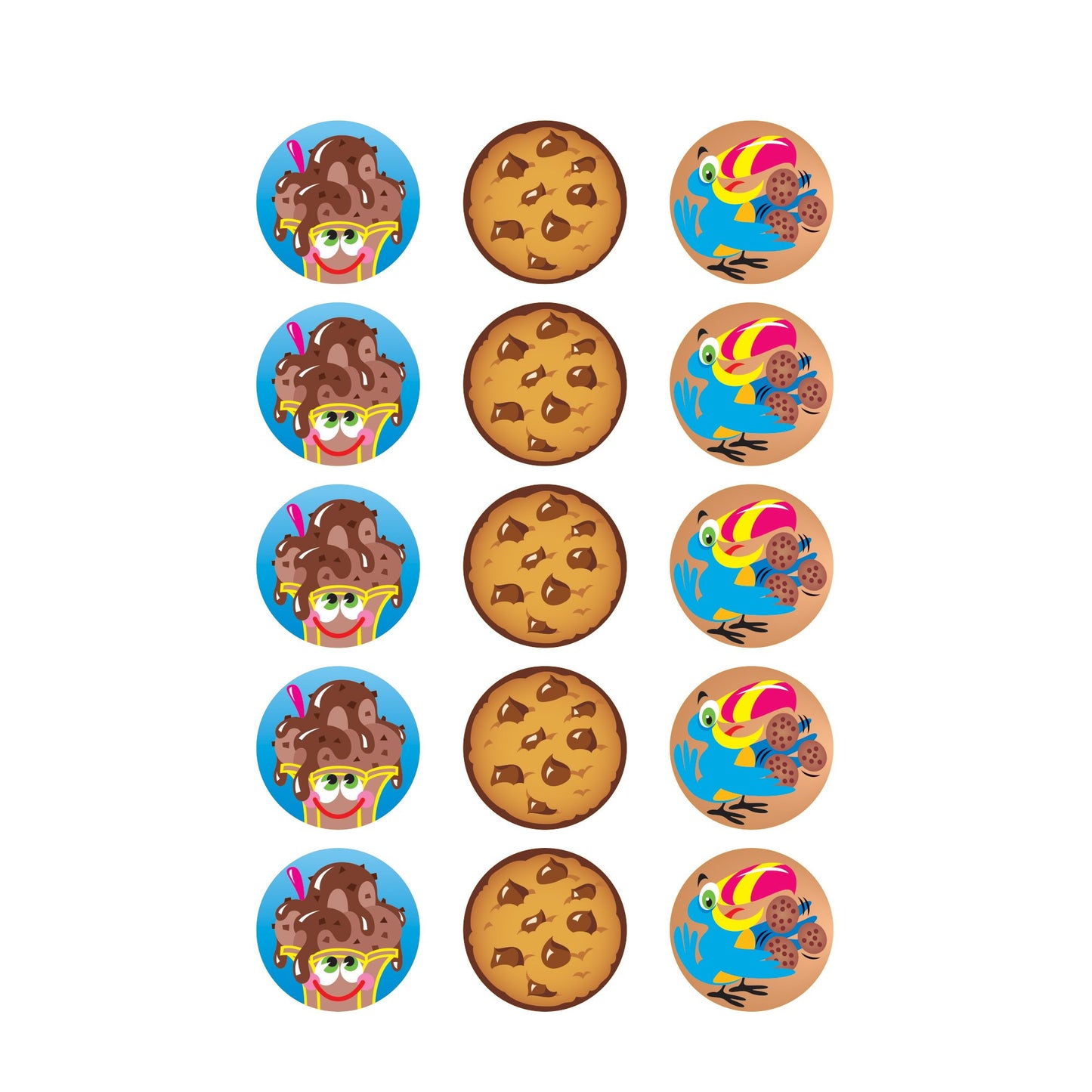 TREND ENTERPRISES INC. T-6411 STINKY STICKERS LOTS OF CHOCOLATE 60 PACK ACID-FREE CHOCOLATE