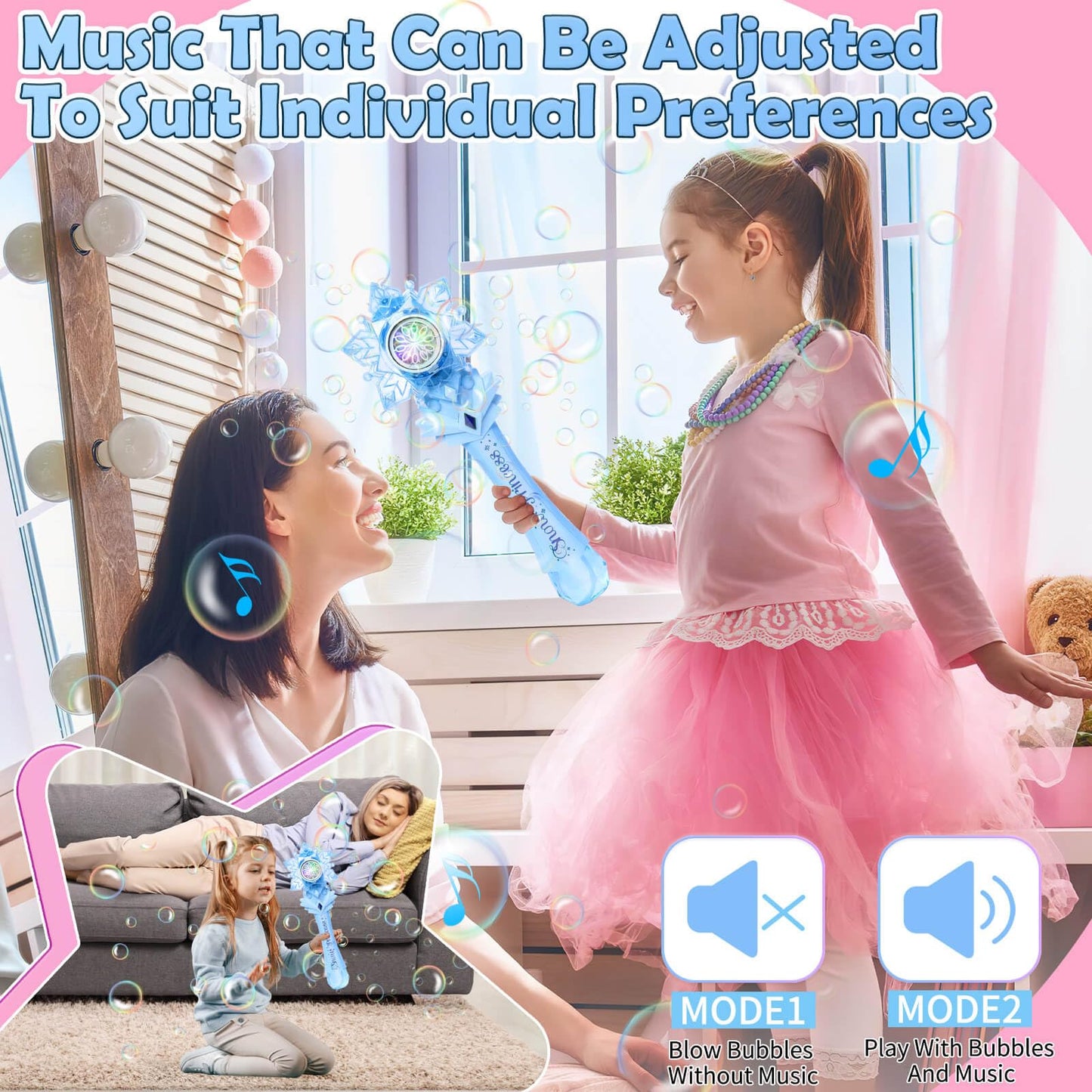 Bubble Wands Toys For 4 Year Old Girls: Princess Wand Gifts For 3 Year Old Girl Handheld Bubble Machine For Kids Birthday Gift For 3 Year Old Girl Toys For 3 4 5 6 Year Old Girls