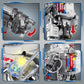 Space Astronaut Building Set Compatible With Lego Space Model With Led Light Fors Adults Gifts For Boys 6+, 907 Pcs Cool Collectible Gift Toys For Adults