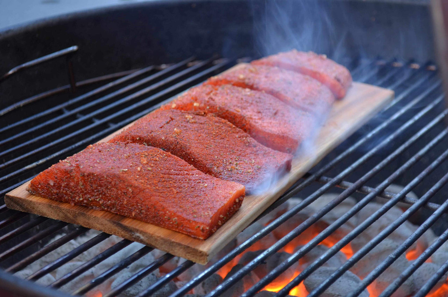 Wood Fire Grilling Co. 6 Pack Cedar Grilling Planks - 5x11 for Salmon & More, Made in the USA