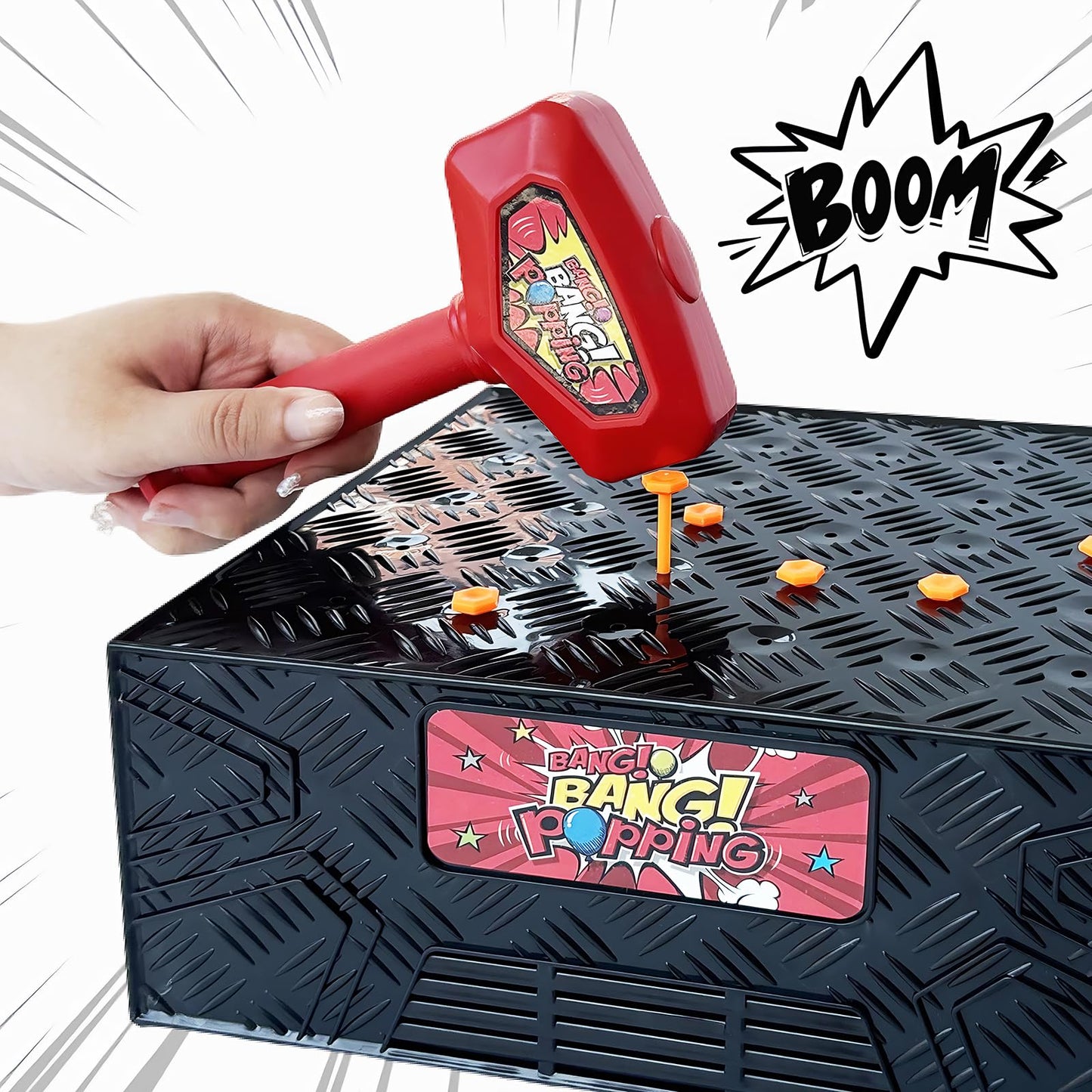 Chussaanj Balloon Popping Game - Multicolor Plastic Desktop Board Game for Kids & Adults, Perfect for Family Parties