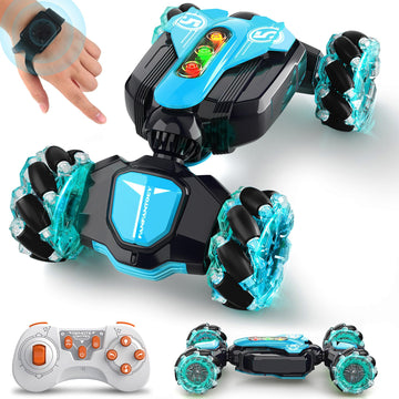 Vemander Gesture Sensing RC Stunt Car - Best Gifts for Boys 6-12 Year Old 360 Rotating 2.4Ghz 4WD Remote Control Transform Hand 