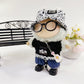 Stylish 17cm Doll Clothes(NO Dolls)  Cute Doll Outfits with Hat + Top + Pants + Glasses + Shoes  Adorable Dolls Clothes Accessories for Dress Up