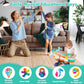 Kids Drum Set Baby Drums - Drum Set For Toddlers 1-3, 4 Beats Flash Light Baby Drum With Microphone & Without Drumsticks, Baby D
