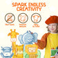 ZENO 18 Colors Jumbo Crayons + Non Toxic Crayons for Toddlers 1-3 | Washable Crayons for Kids Ages 4-8 | Easy To Hold Large Cray