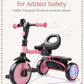 besrey Colorful Lighting Toddler Tricycle for Ages 18 Months to 5 Years, Toddler Bike with Bell, Kids Tricycle, Gift for 2-5 Yea