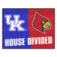 FANMATS 7106 Kentucky / Louisville House Divided Rug - 34 in. x 42.5 in.