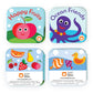 BabyBibi Floating Baby Bath Books - Waterproof, Mold-Free Toys, Small Size, Set of 2 (Fruits & Sea Animals)
