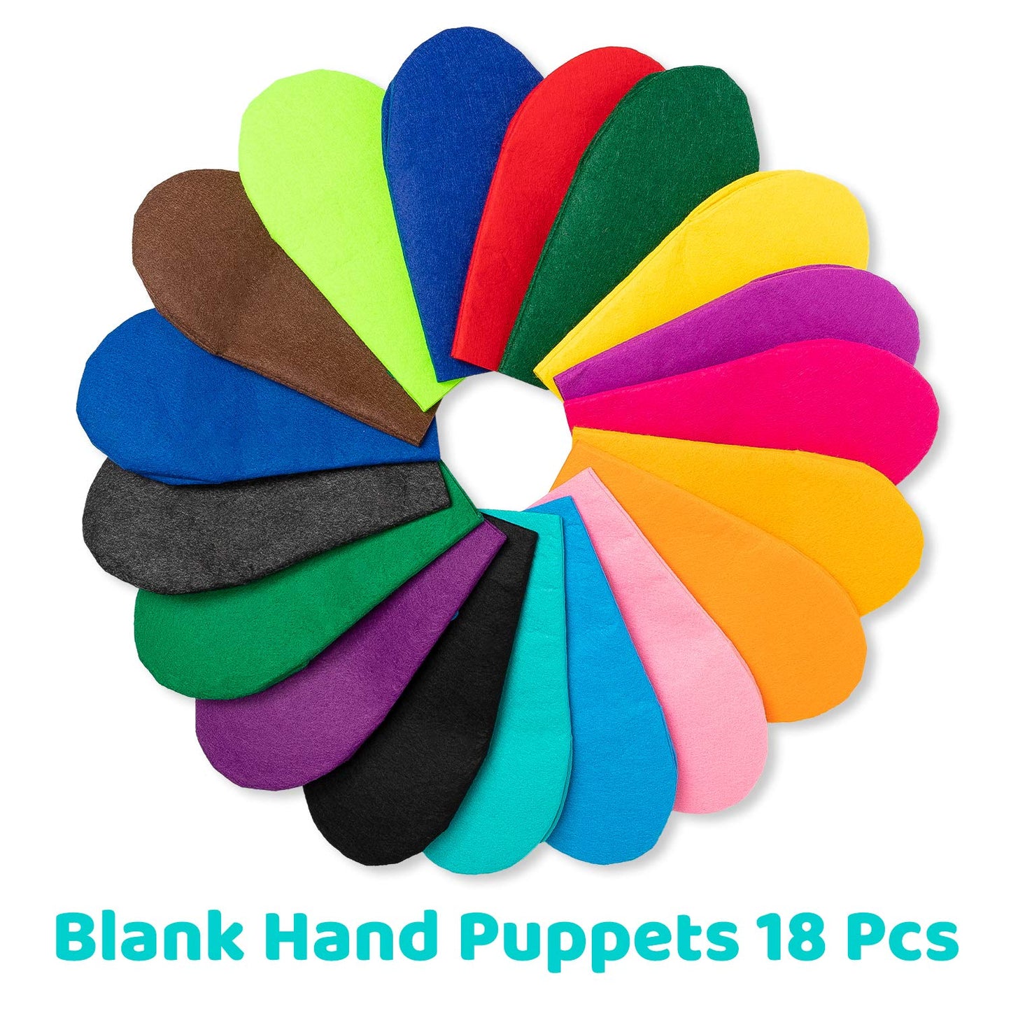 Watinc 18Pcs Hand Puppets Making Kit For Kids Art Craft Felt Sock Monster Puppet Creative Diy Make Your Own Puppets Pipe Cleaners Pompoms Storytelling Role Play Party Supplies Gift For Girls Boys