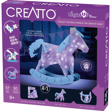 Thames & Kosmos Creatto: Shimmer Shark & Ocean Pals Light-Up Craft Puzzle From