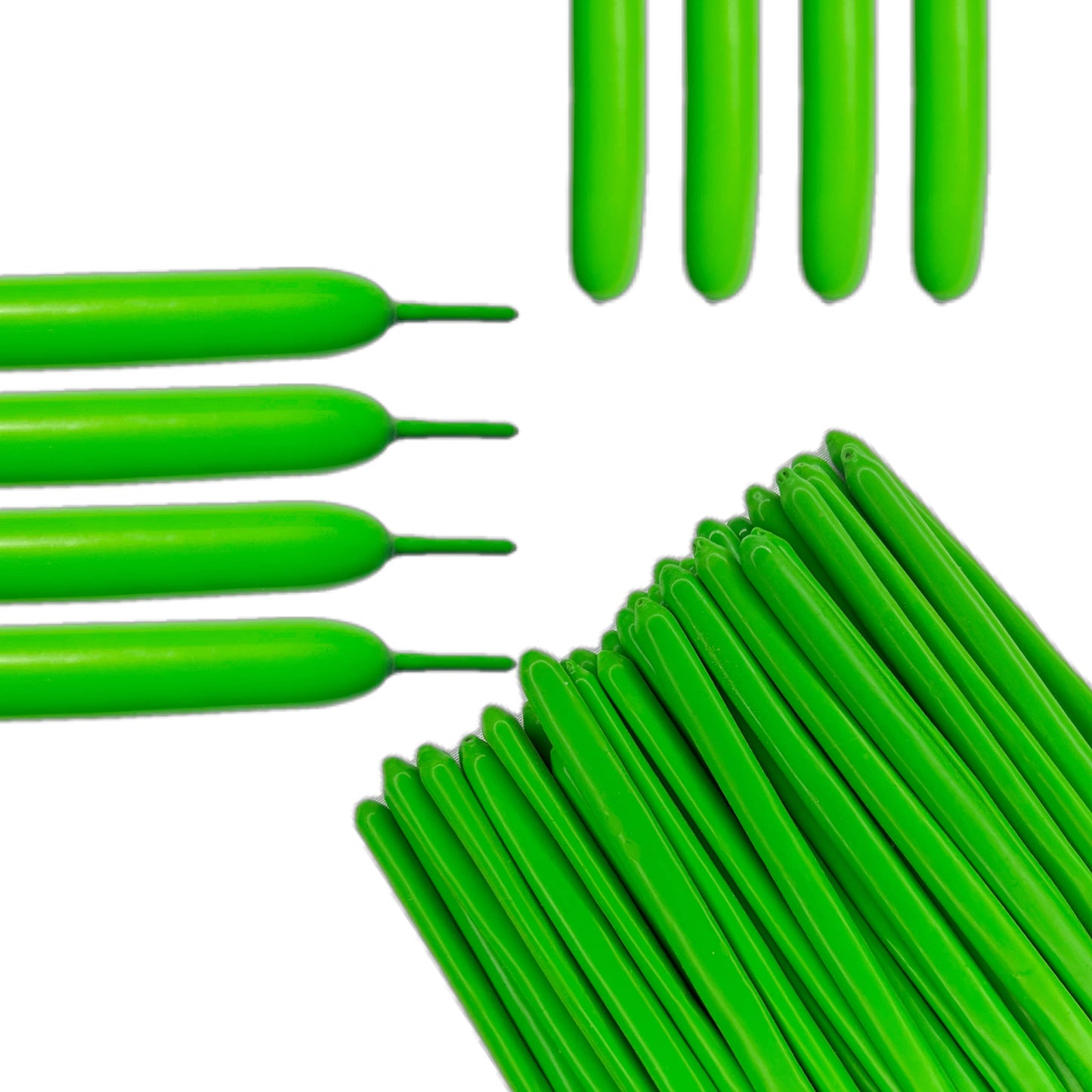 Eblliwsm 100Pcs 260Q Green Magic Long Balloon Decoration Shopping Mall Activities, Party Decoration, Parent-Child Activities. No