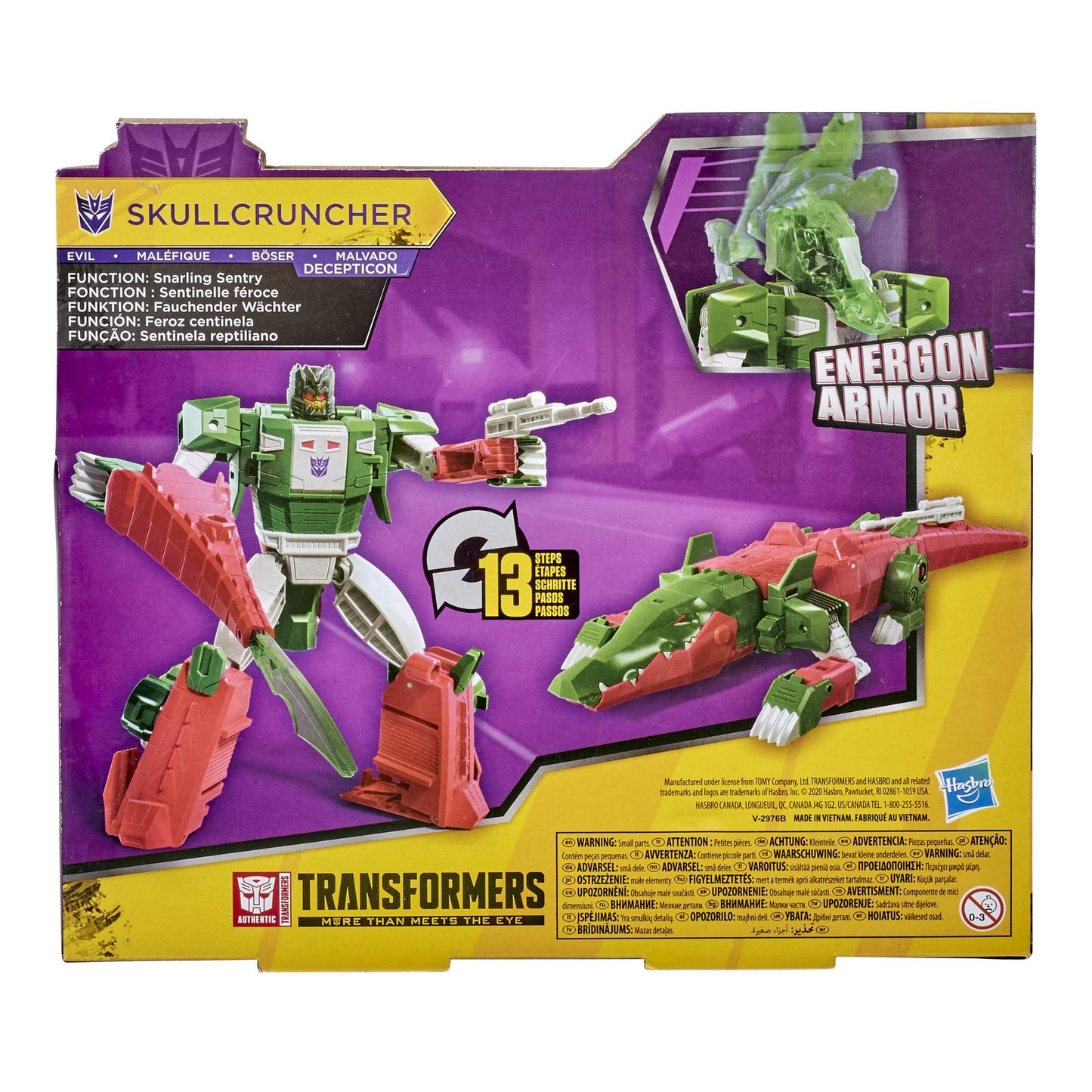 Transformers Bumblebee Cyberverse Adventures Ultra Class Skullcruncher Action Figure - Combines with Energon protective covering to Power Up  for Kids Ages 6 and Up  6.75-inch  Red
