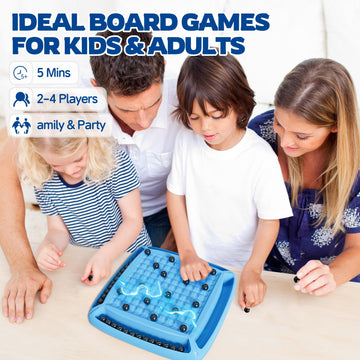 Magnetic Game Chess, Fun Family Magnet Chess Game With 28Pcs Stones, Magnet Chess Board Game For Kids And Adults, Magnetic Game
