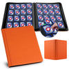 1000+ Pockets Trading Card binder  GEAoffice PU Cover Card Collection Binder  enhanced 16 Pockets Card Holder Folders  Side Loading Card Album for YuGiOh  MTG  TCG  Game Cards & Sports Cards  Orange
