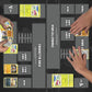 Extalas Playmat For One Piece Card Game For Two Players, 24X24 Inches, With 4-Pocket Card Binder Set And 400+ Card Capacity (Bla