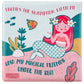 Stephen Joseph Floating Color Changing Bathtime Book - Medium Plastic Toddler Bath Toy, Mermaid Design, Model SJ-1246-28