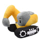 Yonlit Soft Excavator Stuffed Construction Toy Super Cute Plush Digger Trucks Excellent Gifts For Kids Or Birthday Party 11 Inches