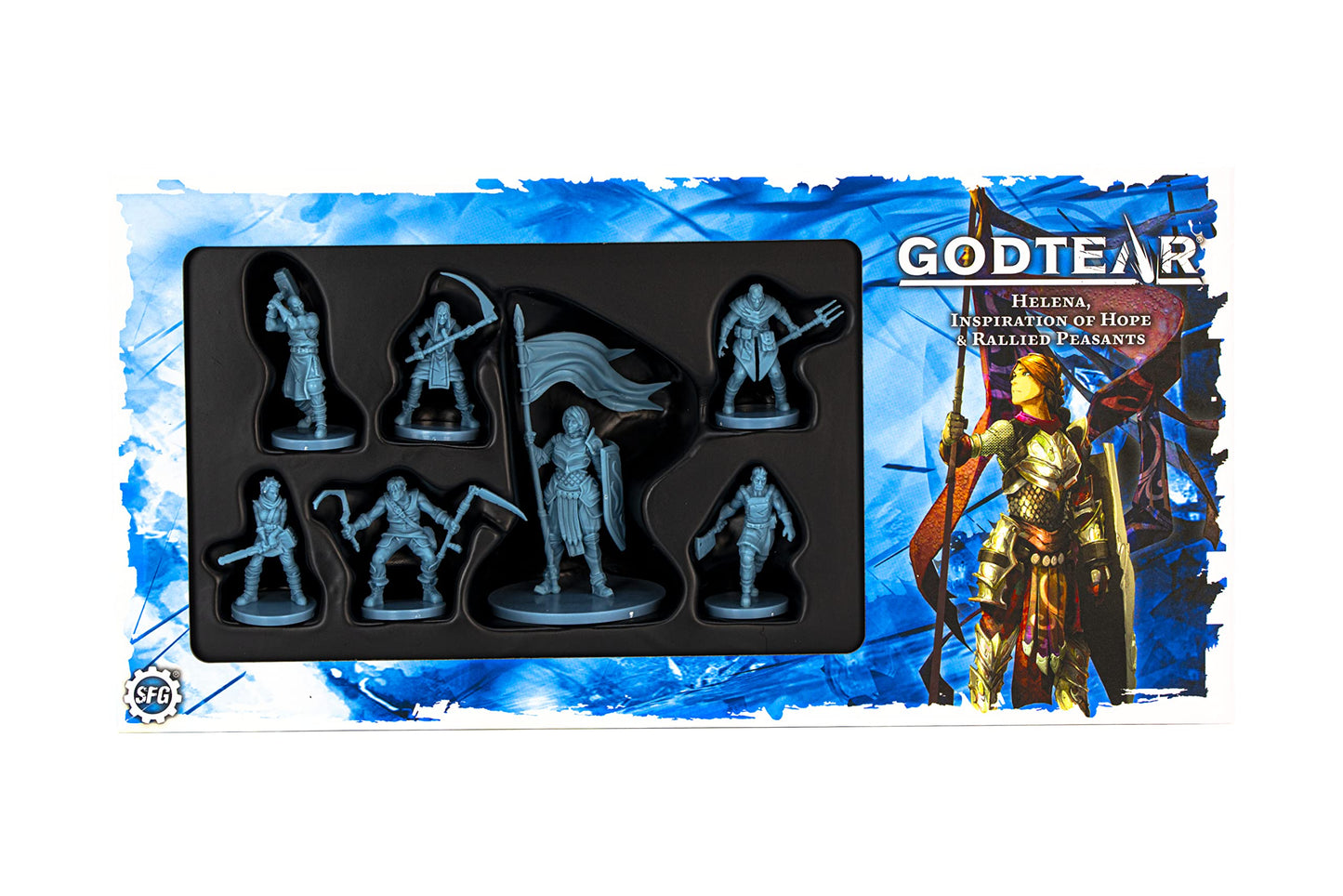 Steamforged Games Godtear Champions Set - Helena, Inspiration of Hope, Mixed Colours, Model SFGT-024, Cardboard Material