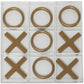 Deco 79 Metal Tic Tac Toe Game Set With Gold Pieces, 12' X 1' X 12', Gold