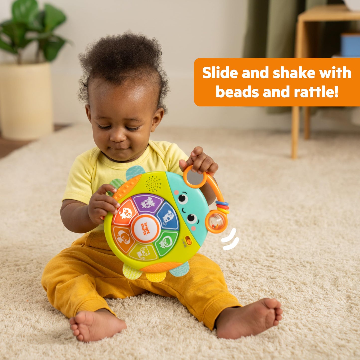Bright Starts Safari Surprise Light-Up Baby Toy, Multisensory, Small, Plastic, Model 17161-000, Unisex, 6 Months+