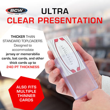 Bcw Supplies 240 Pt. Thick Card Topload Holder (10 Count Pack)