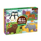 Mudpuppy Animals Of The World 4-In-A-Box Puzzle Set, 12