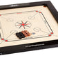 Surco Classic Kids Carrom Board - 4mm Wood, Black, Includes Coins & Striker