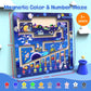 Magnetic Color And Number Maze - Montessori Toys For 3+ Year Old - Wooden Color Matching Learning Counting Puzzle Board -Toddler