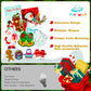 Christmas Party Favor for Kids: Stocking Fillers Pop Keychain - Christmas Eve Box Fillers Party Favours for Children- Fidget Toy
