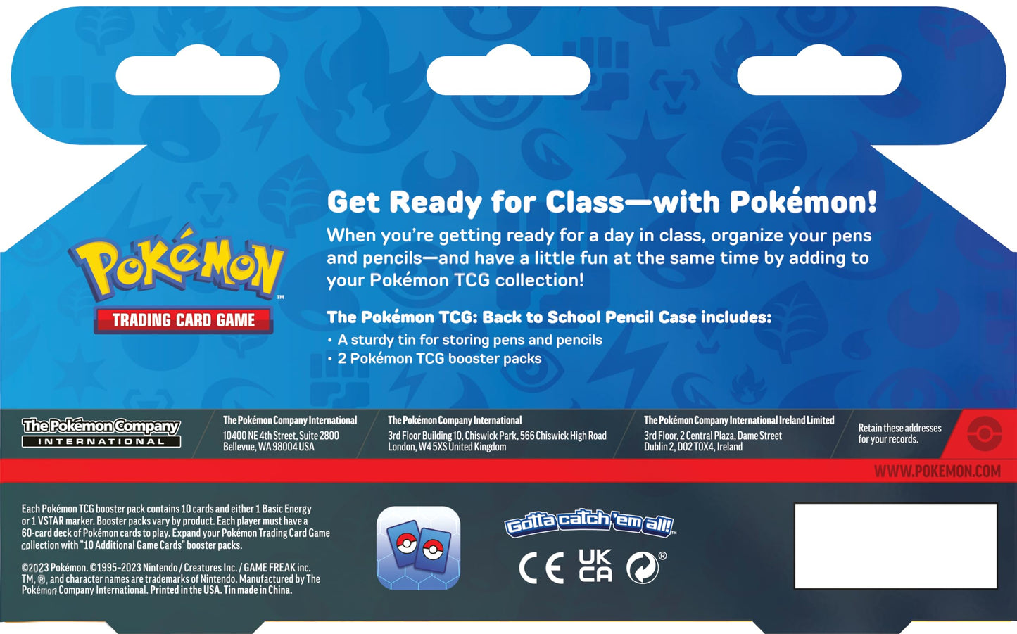 Pokemon Tcg: Back To School 2023: Pencil Case