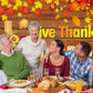Give Thanks to The Lord Backdrop Banner Fall Thanksgiving Christian Photography Background Thanksgiving Party Supplies Wall Deco