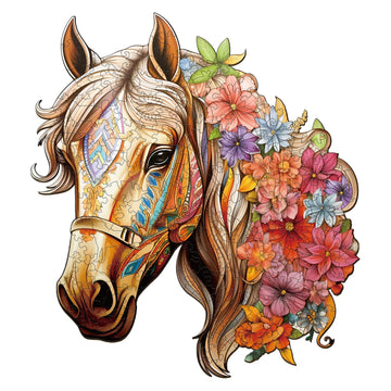 Wooden Puzzles for mature-themeds  Wood Horse Puzzle  Unique Gifts for Men Women  mature-themed Puzzles (S-8.5 * 8.1in 100pcs)