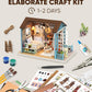 DIY Miniature House Kit  DIY Dollhouse Kit for mature-themeds to Build  Mini House Kit with LED  Mayberry Street Miniatures  Ideal Gifts for Birthday Valentine Christmas(Forest Times)