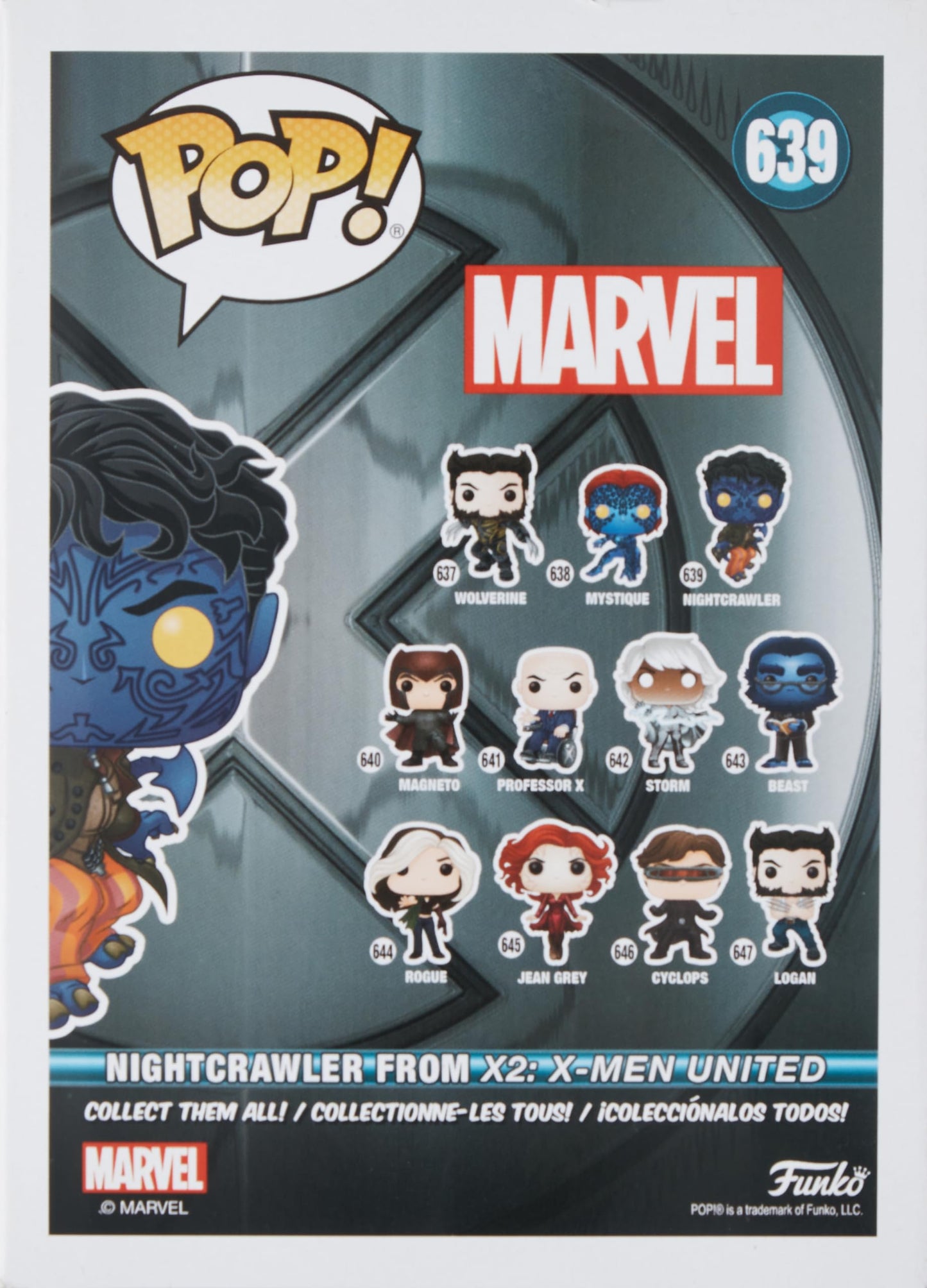 Funko Pop! Marvel: X-Men 20Th Anniversary - Nightcrawler, Multicolor, 3.75 Inches