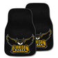 FANMATS 18295 Kennesaw State Owls Front 2-Piece Team Logo Carpet Car Mat Set, Front Row Automotive Floor Mats, Non-Slip Backing,