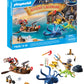 Playmobil Pirates Advent Calendar 71636 - 24 Surprises, Two Figures & Giant Octopus, Multicoloured, Magical Toys for Ages 4+