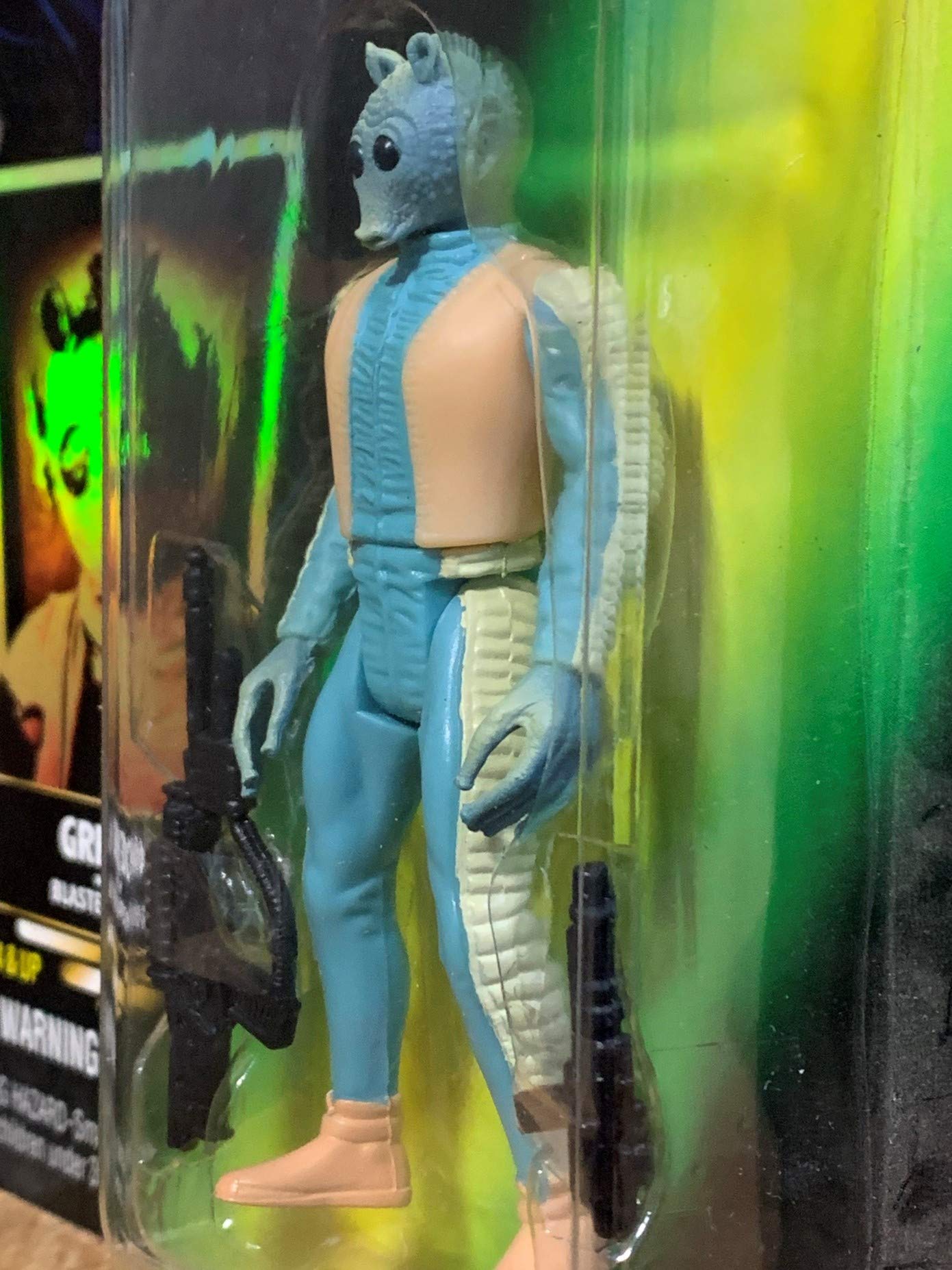 Star Wars, The Power Of The Force Green Card, Greedo Action Figure, 3.75 Inches