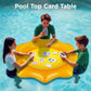 Pool Wave 2-Pack Inflatable Serving Bars Cooler, Food Drink Ice Buffet Salad Serving Tray, Floating Pool Card Table Game Water T