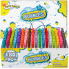 180 Piece Bubble Wands, 18 Colors Mini Neon Bubble Toy Bulk With Box For Halloween, Easter Basket Stuffers, Assortment Bubble Party Favors For Outdoor Indoor Activity Use, Child Kid Classroom Reward