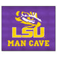 FANMATS 14566 LSU Tigers Man Cave Tailgater Rug - 5ft. x 6ft. Sports Fan Area Rug, Home Decor Rug and Tailgating Mat