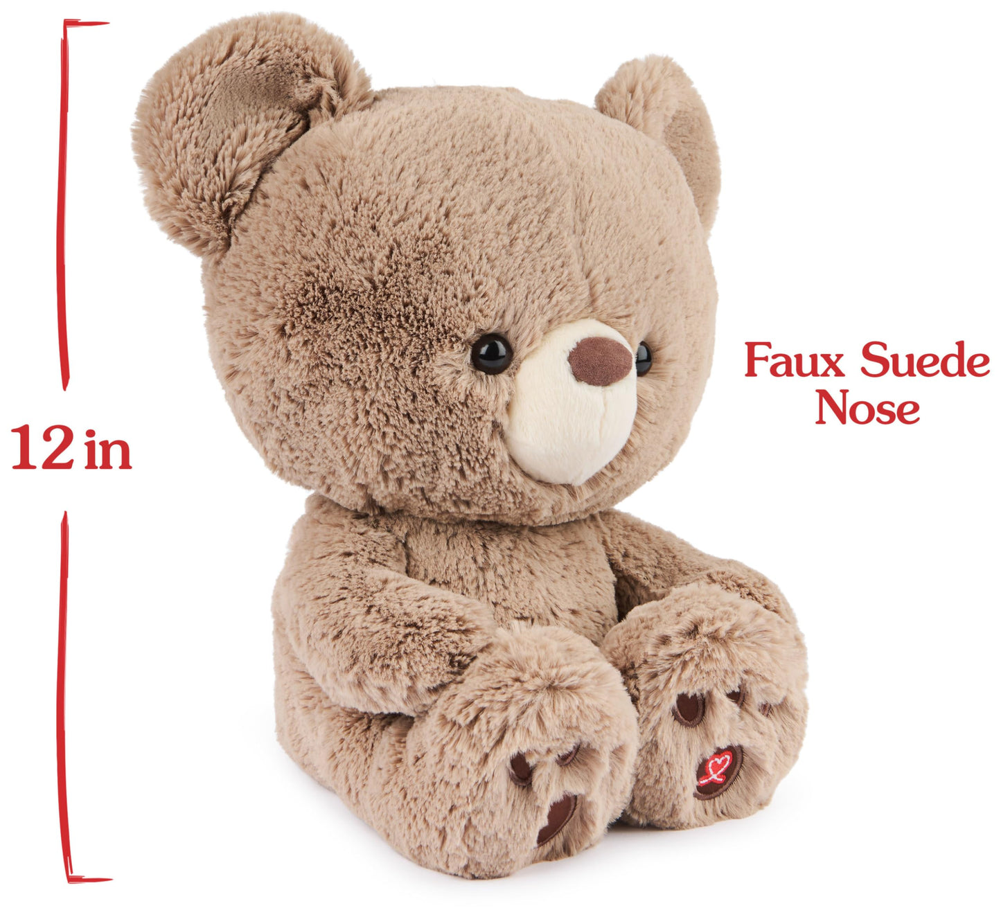 GUND Kai Teddy Bear Plush Toy  enhanced Stuffed Animal for Ages 1 and Up  Taupe  12