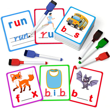 100 Short Vowel Spelling Flashcards, Handwriting Cards Learn To Write Cvc Sight Words Cvc Words Games For Kindergarten Learning Activities, Montessori Educational Toy Gift For Kids 3 4 5 6 Years Old