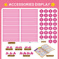 Springflower Fort Building Kit For Kids,Stem Construction Toys, Educational Gift For 3 4 5 6 7 8 9 10 11 12 Years Old Boys And Girls,Ultimate Creative Set For Indoor & Outdoors Activity,140 Pcs,Pink