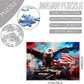 Bald Eagle Spreading Wings 1000 Pieces mature-themed Jigsaw Puzzle American Flag Tank Perfect for Fun Brain Puzzle Lovers Vibrant Illustrations and Quality Pieces Challenging and Relaxing Great Gift Idea