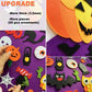 THAWAY DIY Halloween Felt Pumpkin Witch Hanging Decor for Kids Felt Crafts and Kits Adhesive Ornaments Halloween Party Favor Dec